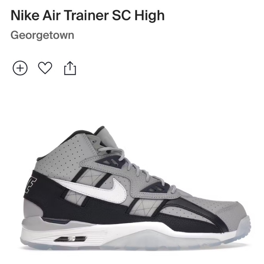 Nike Air Trainer SC High - Gray, Black, and White